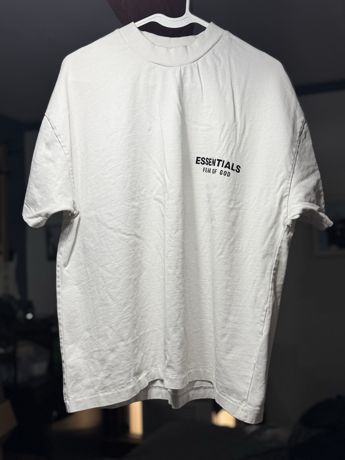 Fear of God Essentials Classic Tee ‘Bright White’ XS Size Oversized T-Shirt SS25