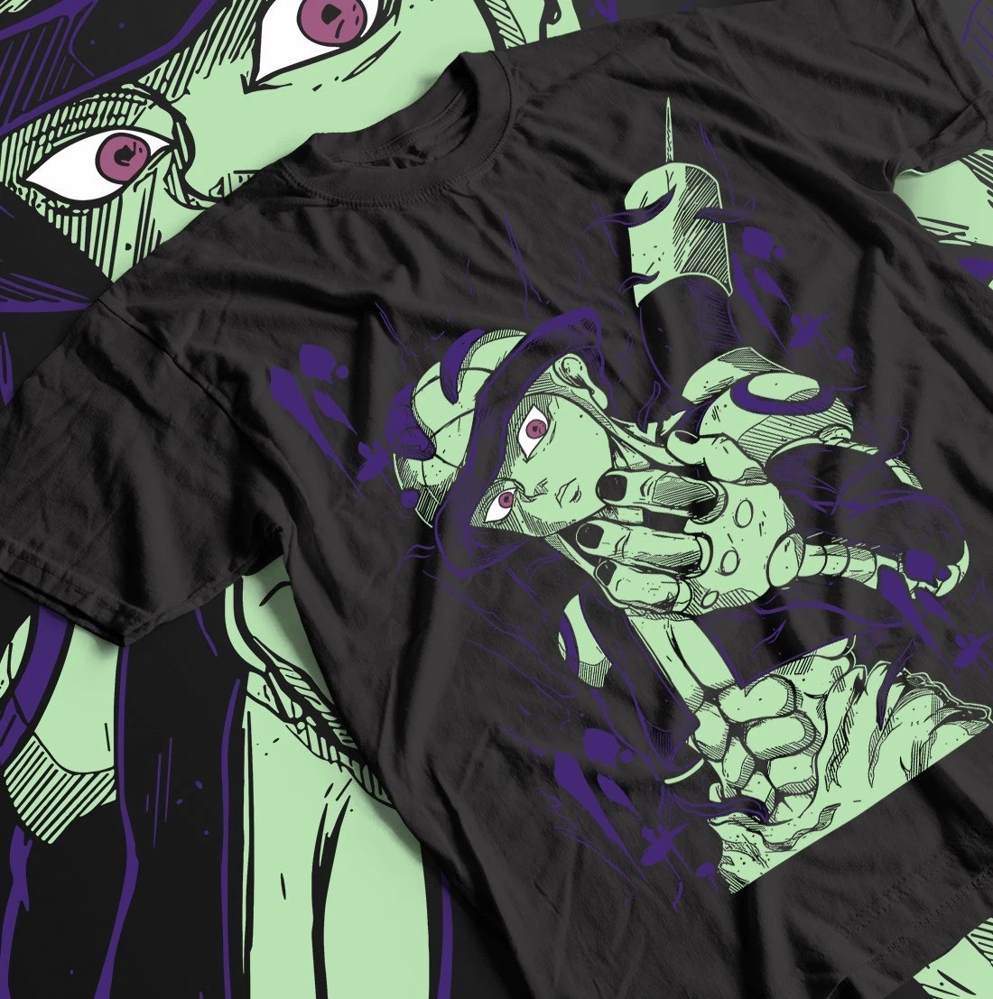 HUNTER HUNTER MERUEM KILUAI ANIME BLACK T SHIRT UNISEX STYLE