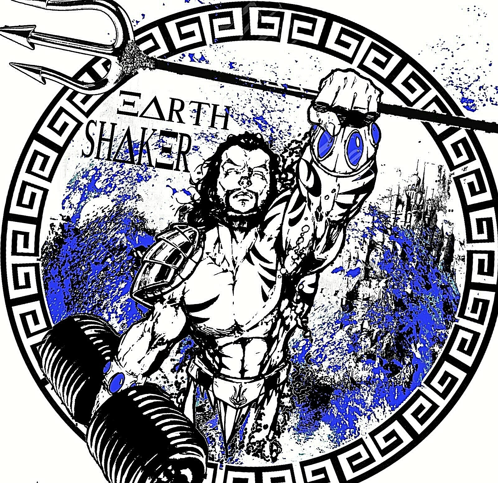 Iron Gods Poseidon Workout TShirt, Mens Gym Shirt, Gym Clothing, Gym Outfit, Gym