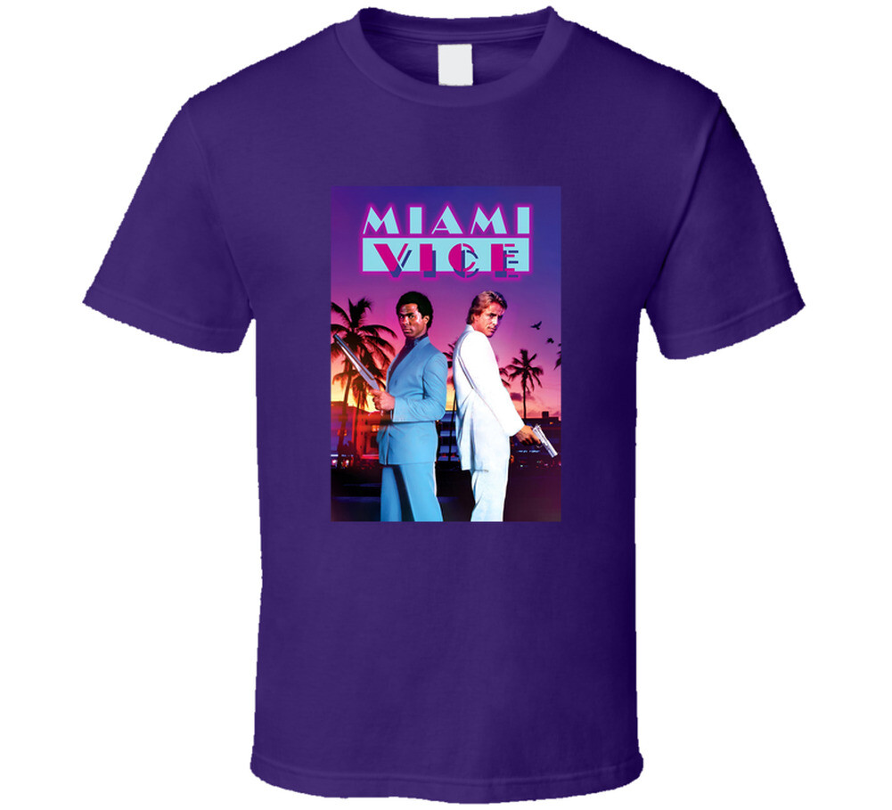 Miami Vice Tee Retro 80s Television Series Tv Show Fan T Shirt