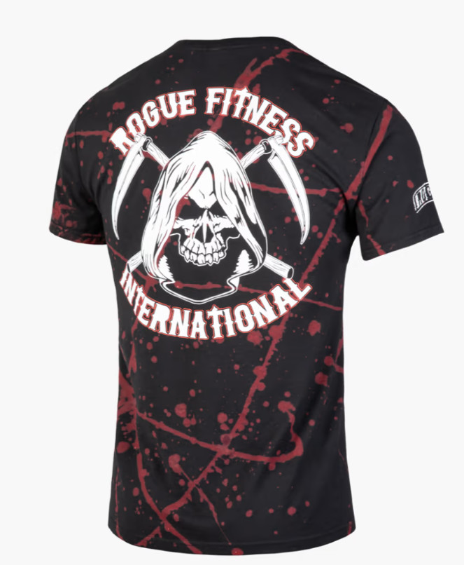 ROUGE Fitness International Crazy Halloween – Men Crossfit/Gym T Shirt (Size S).