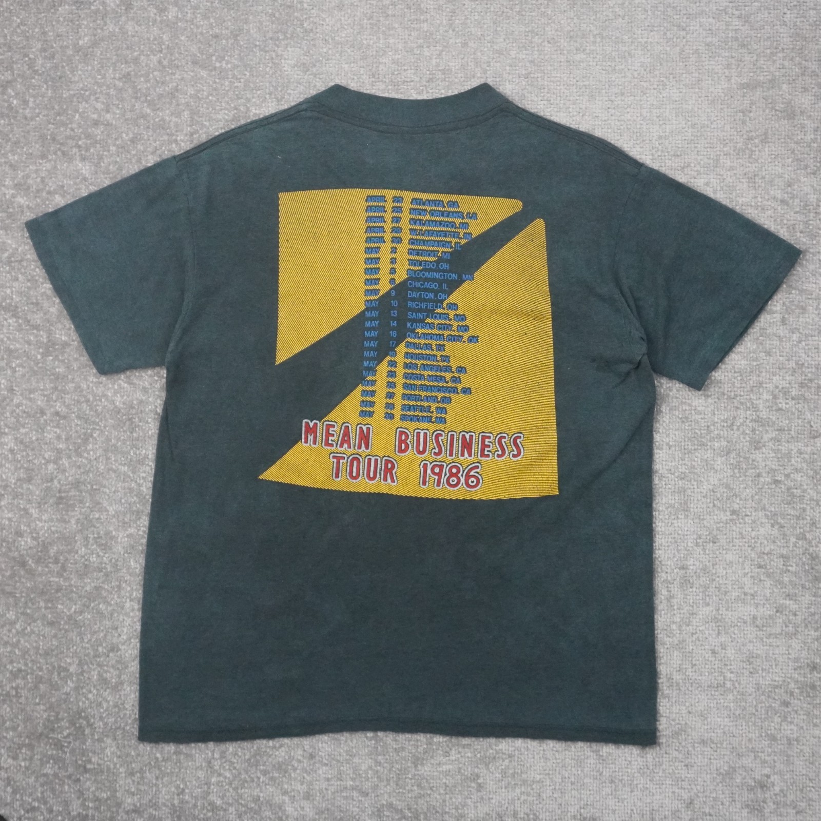 Vintage The Firm Mean Business Tour Music Mens XL Black Short Sleeve T-Shirt