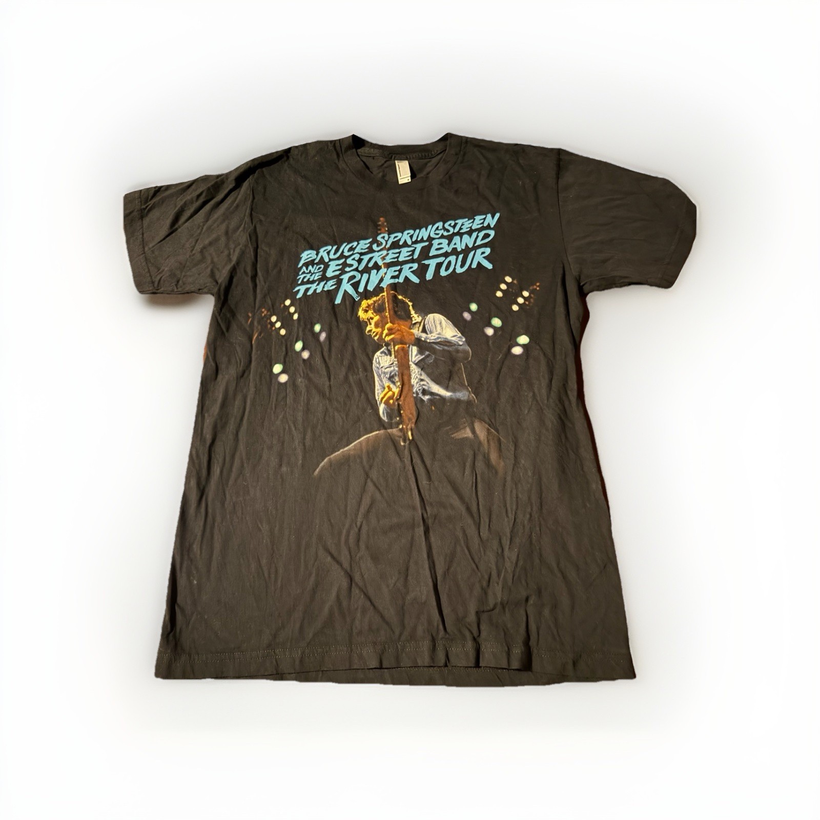 Bruce Springsteen & The E Street Band Concert Tour T Size M Black 2 Sided Tee