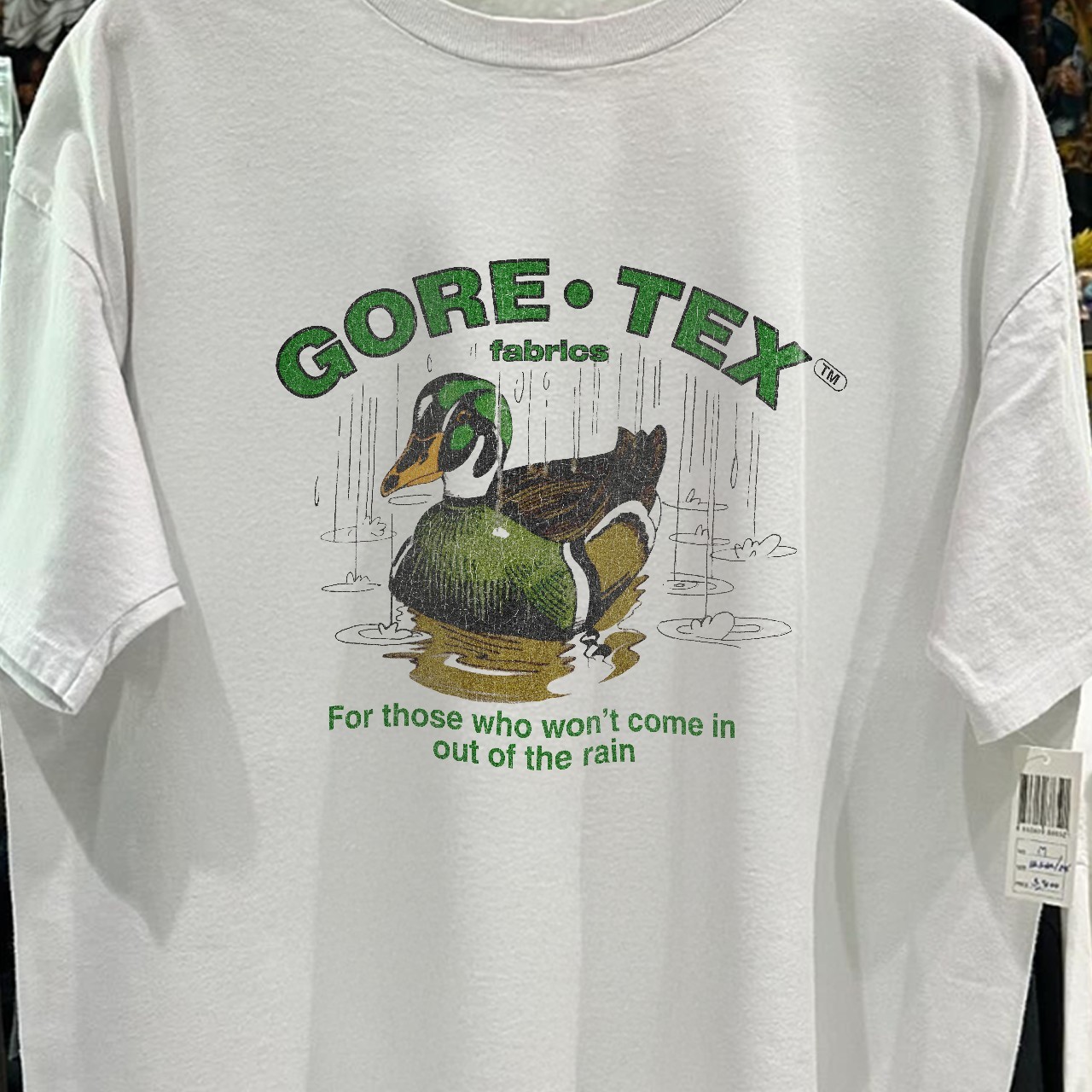 90s Gore-Tex Fabrics Classic T-Shirt White L