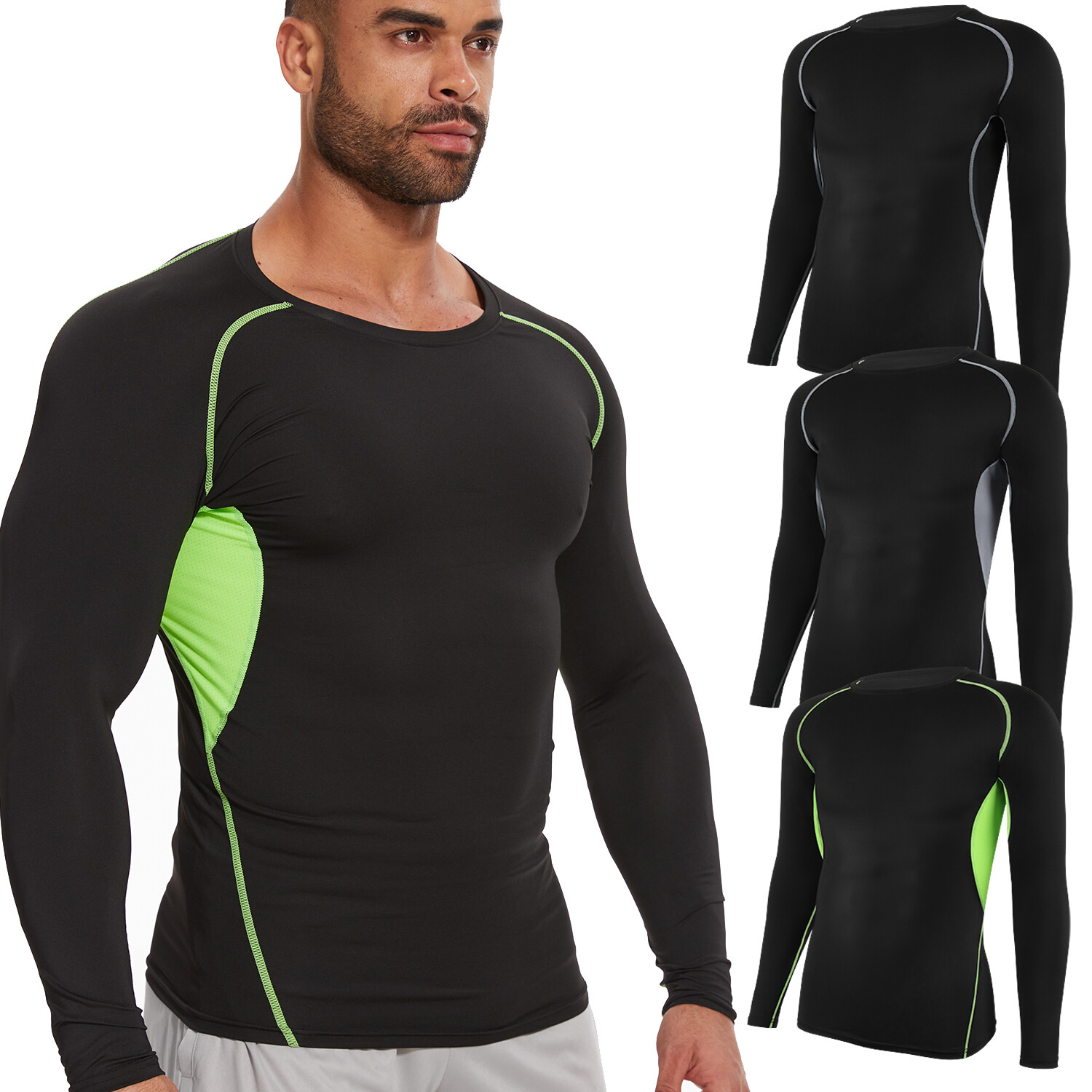 Men’s Compression Short Sleeve Sports Running Shirt Fitness Quick Dry T-shirts
