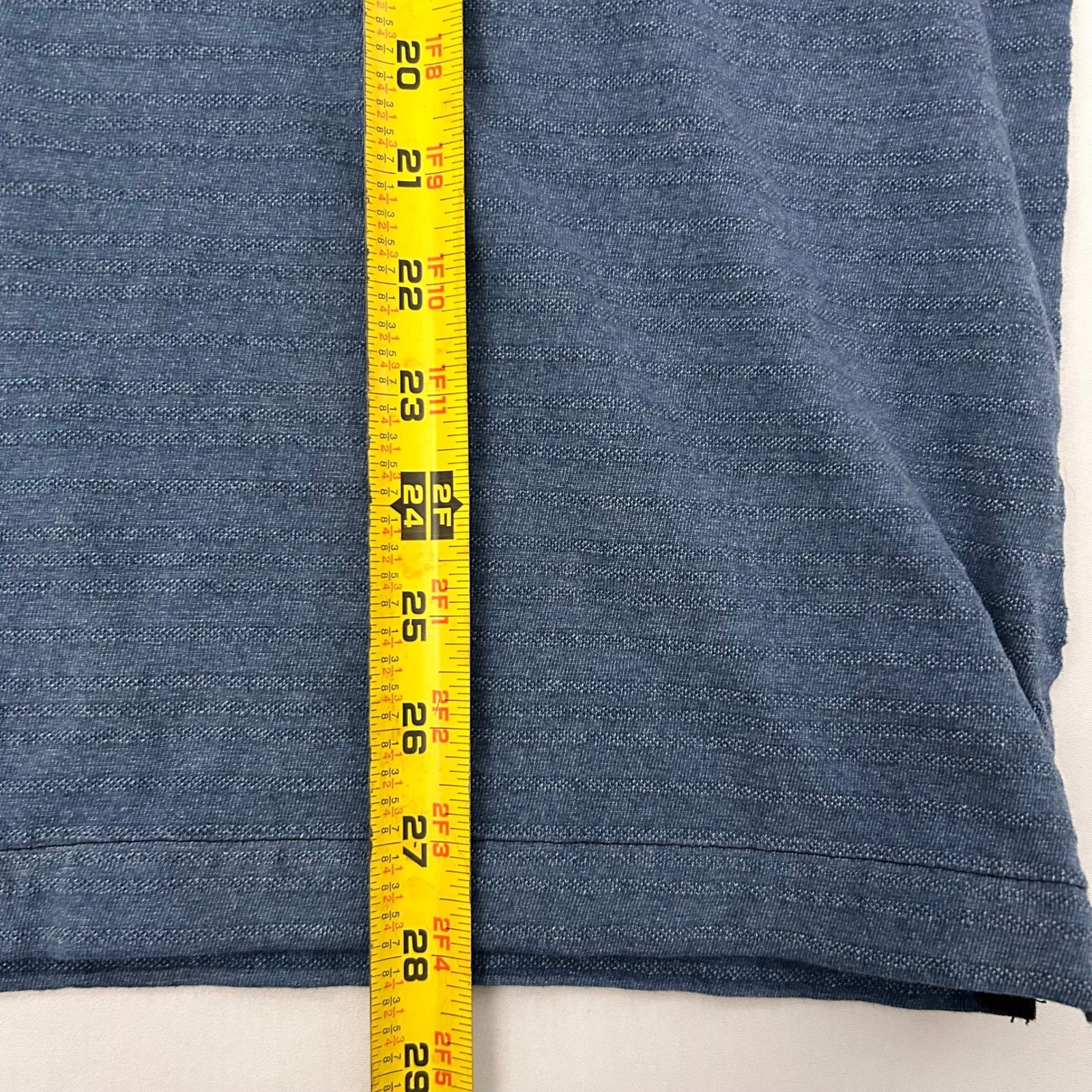 Carbon 2 Cobalt Shirt Mens Large Blue Cotton Long Sleeve Watermark Henley