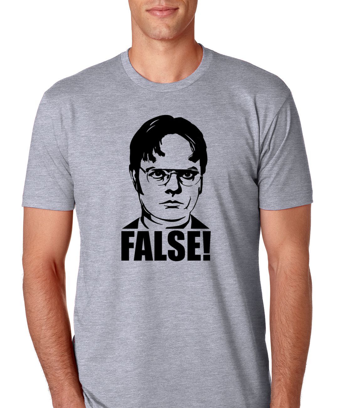 The Office “Dwight Schrute False” Mens Athletic Fit T-Shirt