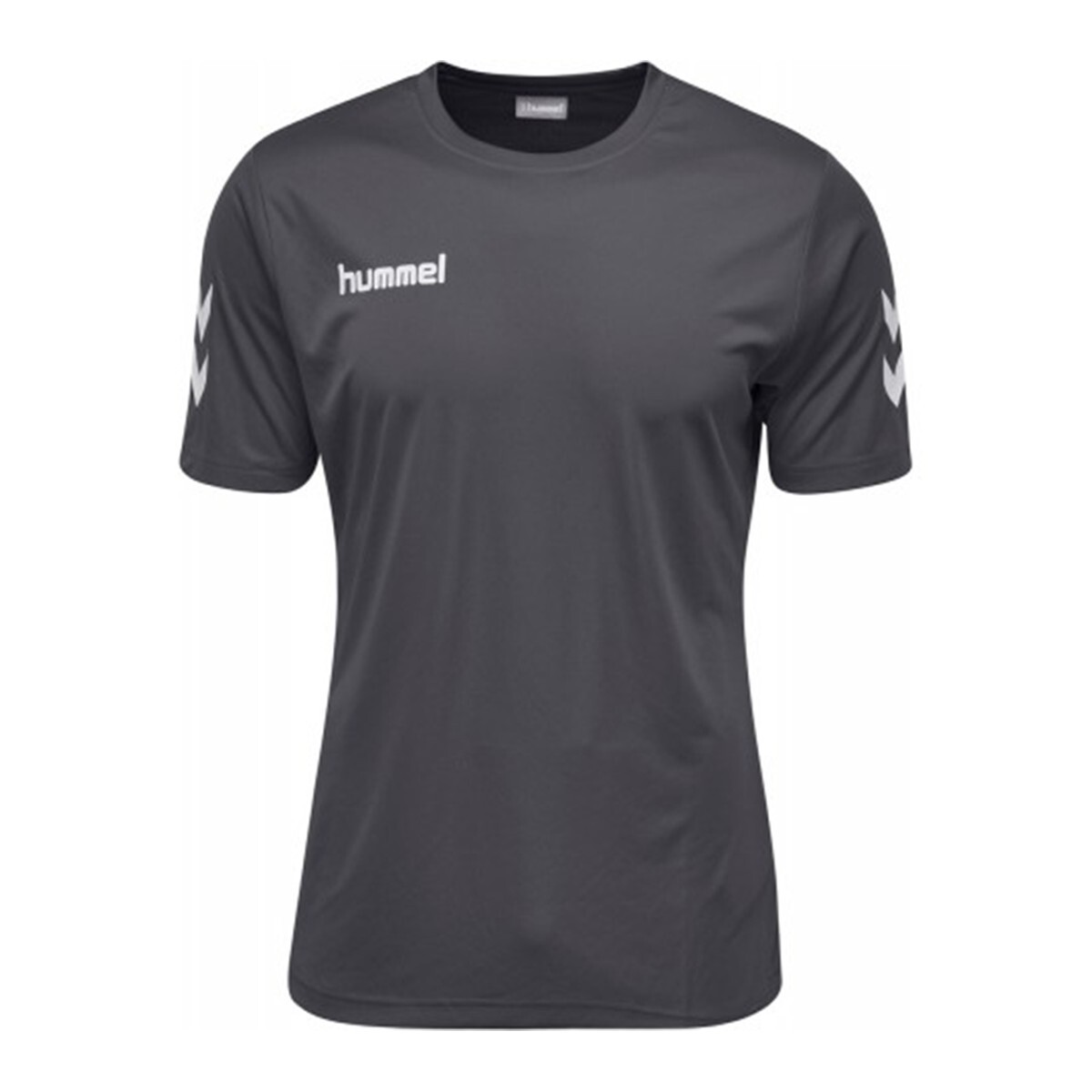 New Hummel Core Poly T-Shirt Men’s US Size Small Gray TRAINING Athletic Jersey