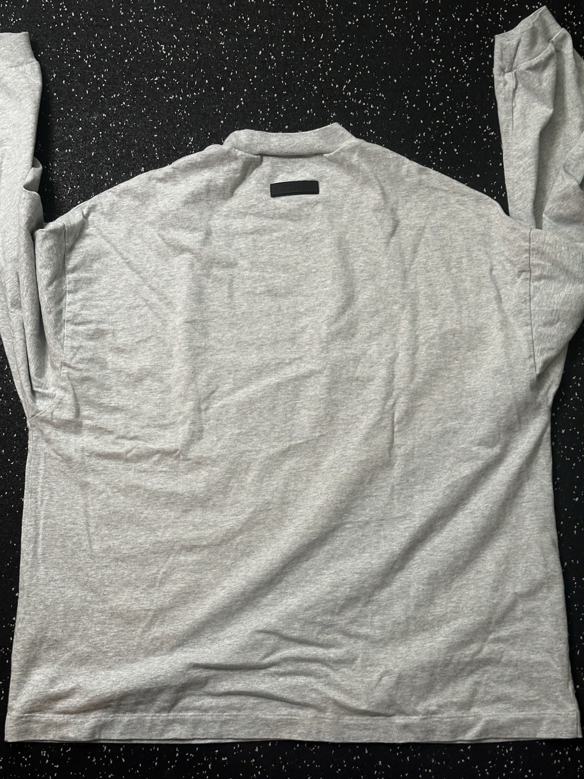 Fear of God Essentials Dark Heather Oatmeal Long Sleeve T-Shirt XL