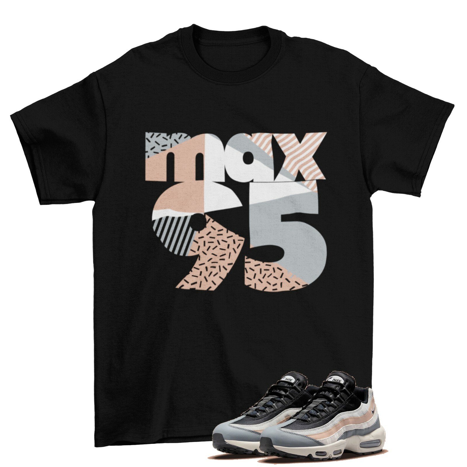 1995 Sneaker Shirt to Match Air Max 95 Black Beige Grey DC9412-002