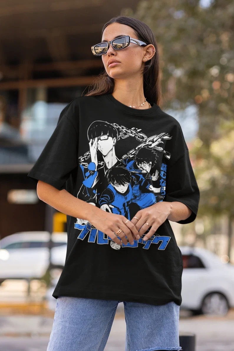 Blue Lock Anime Gift Shirt,Yoichi Isagi,Meguru Bachira,Kunigami,Rin Itoshi,Nagi