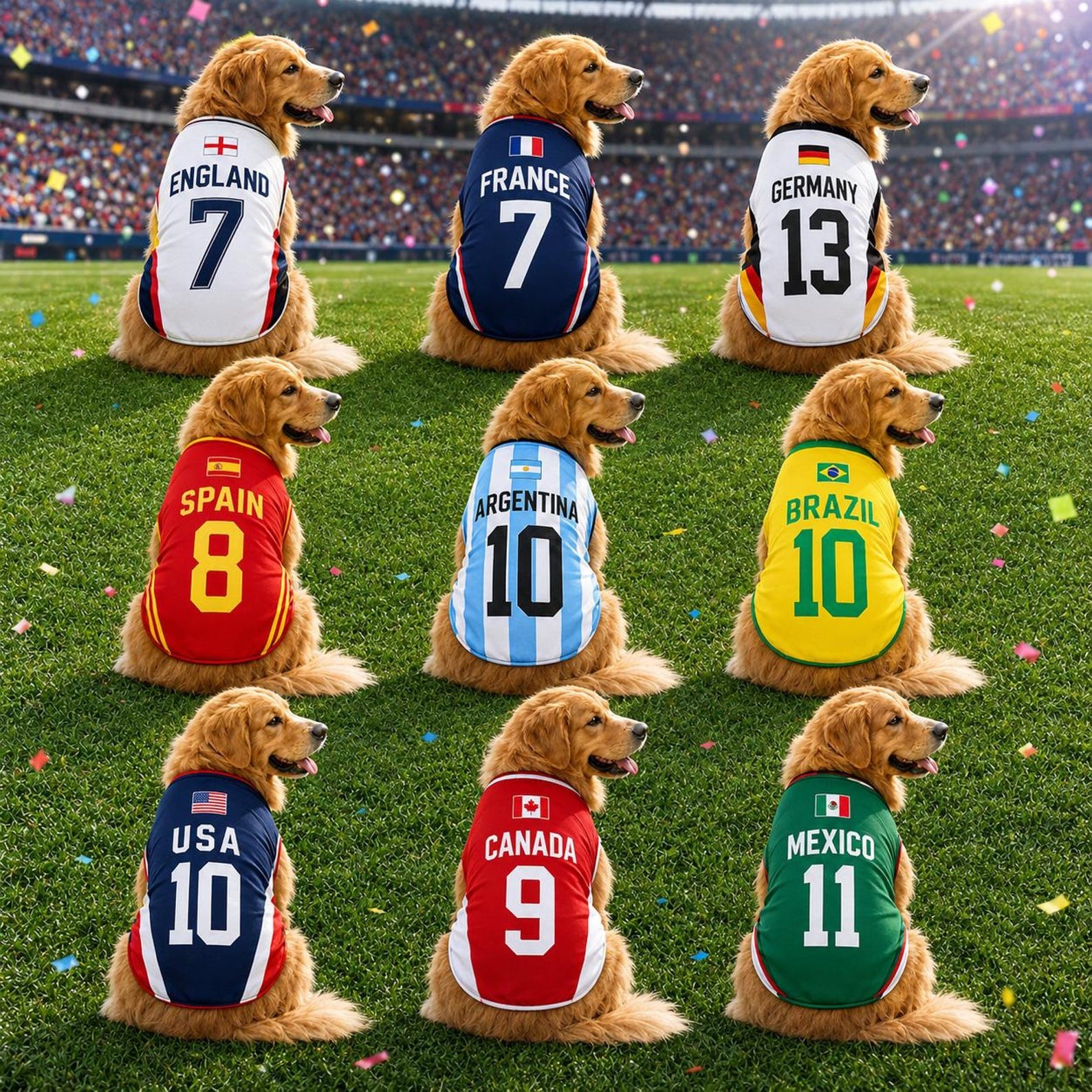 Custom Dog Soccer Jersey, Personalized Pet Football Shirt with Name Number