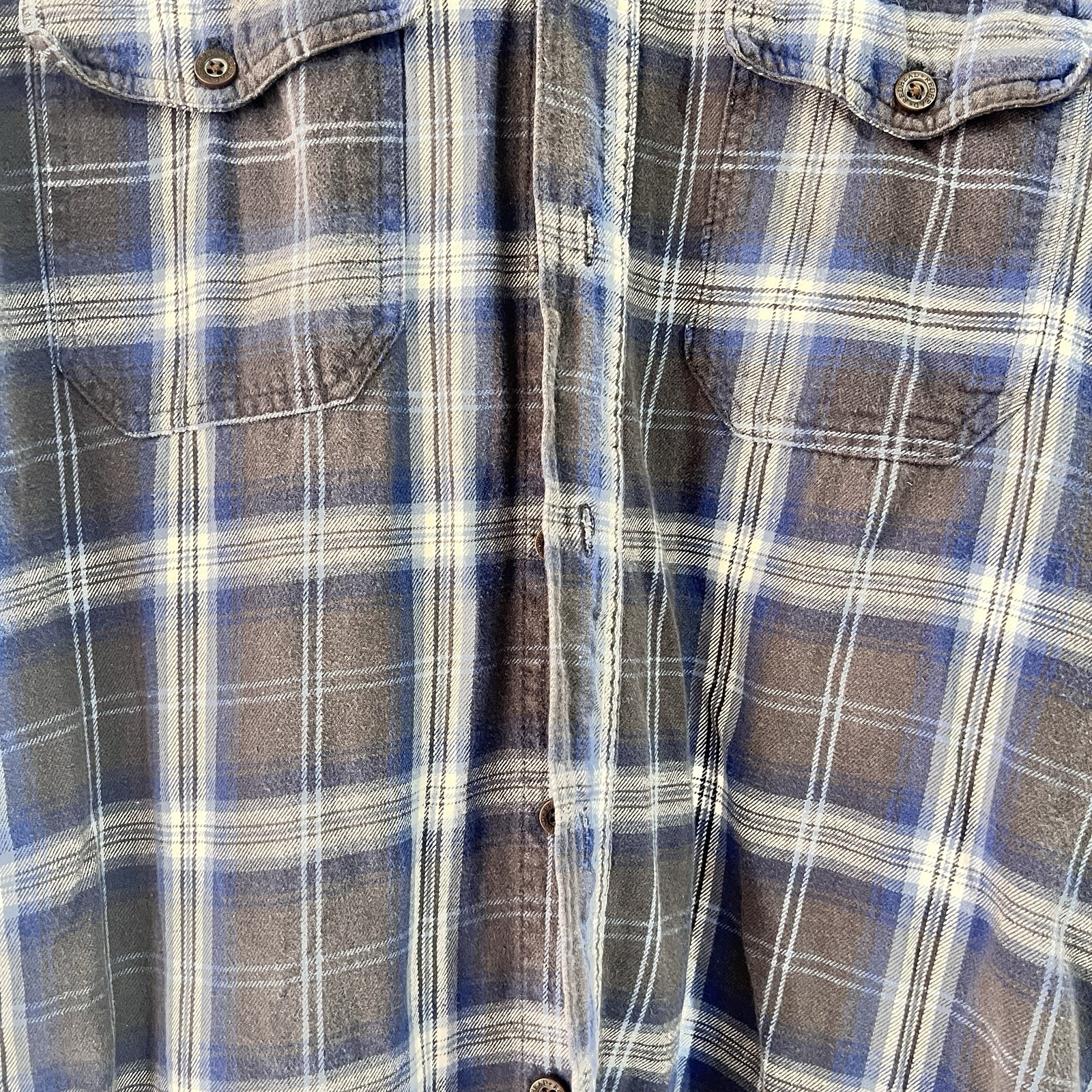 RedHead men’s long-sleeve plaid flannel button-up shirt Size Medium TG2176