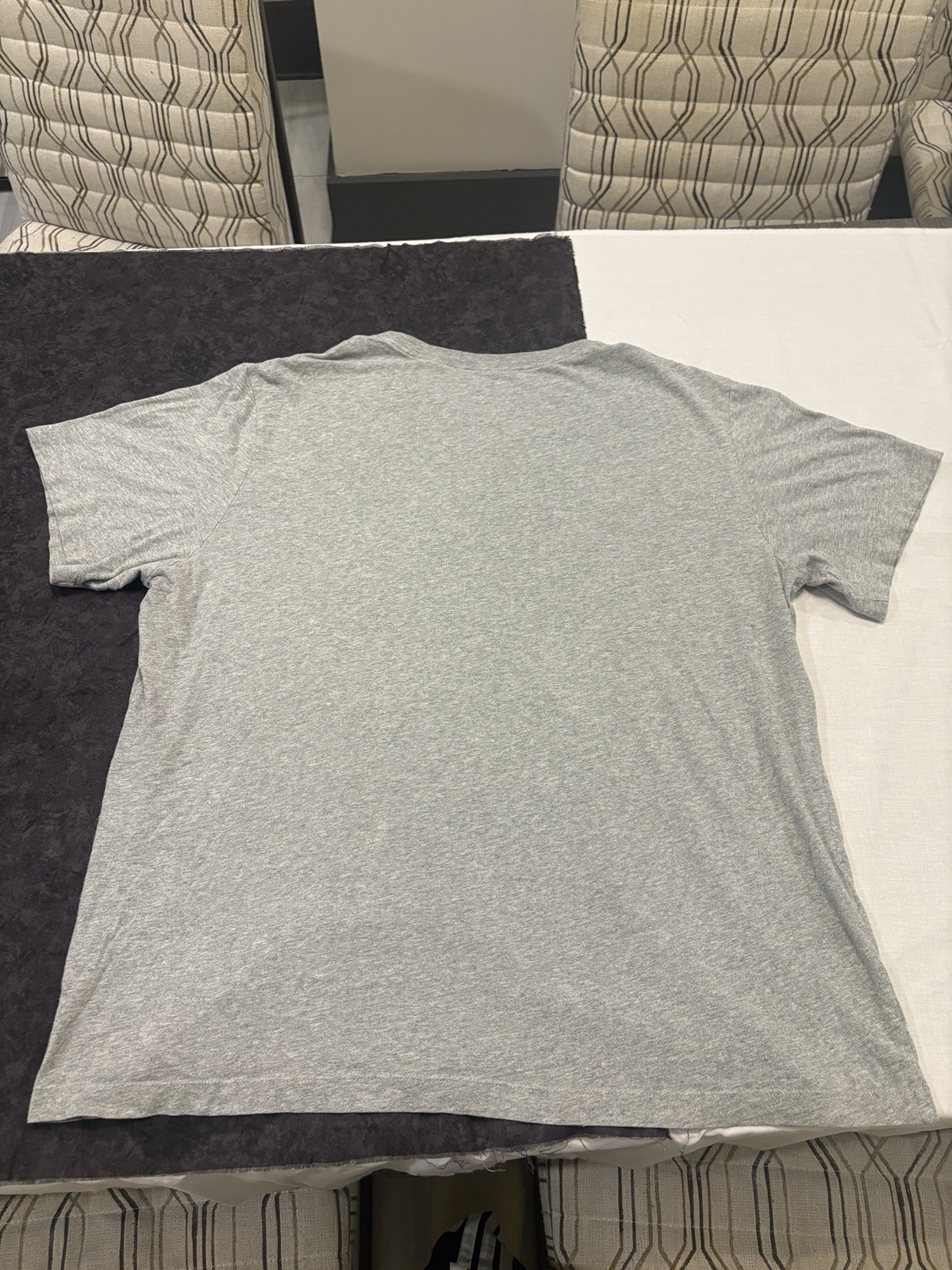 Nike Shirt Large Gray Just Do It Swoosh Graphic Short Sleeve Mens Size XL