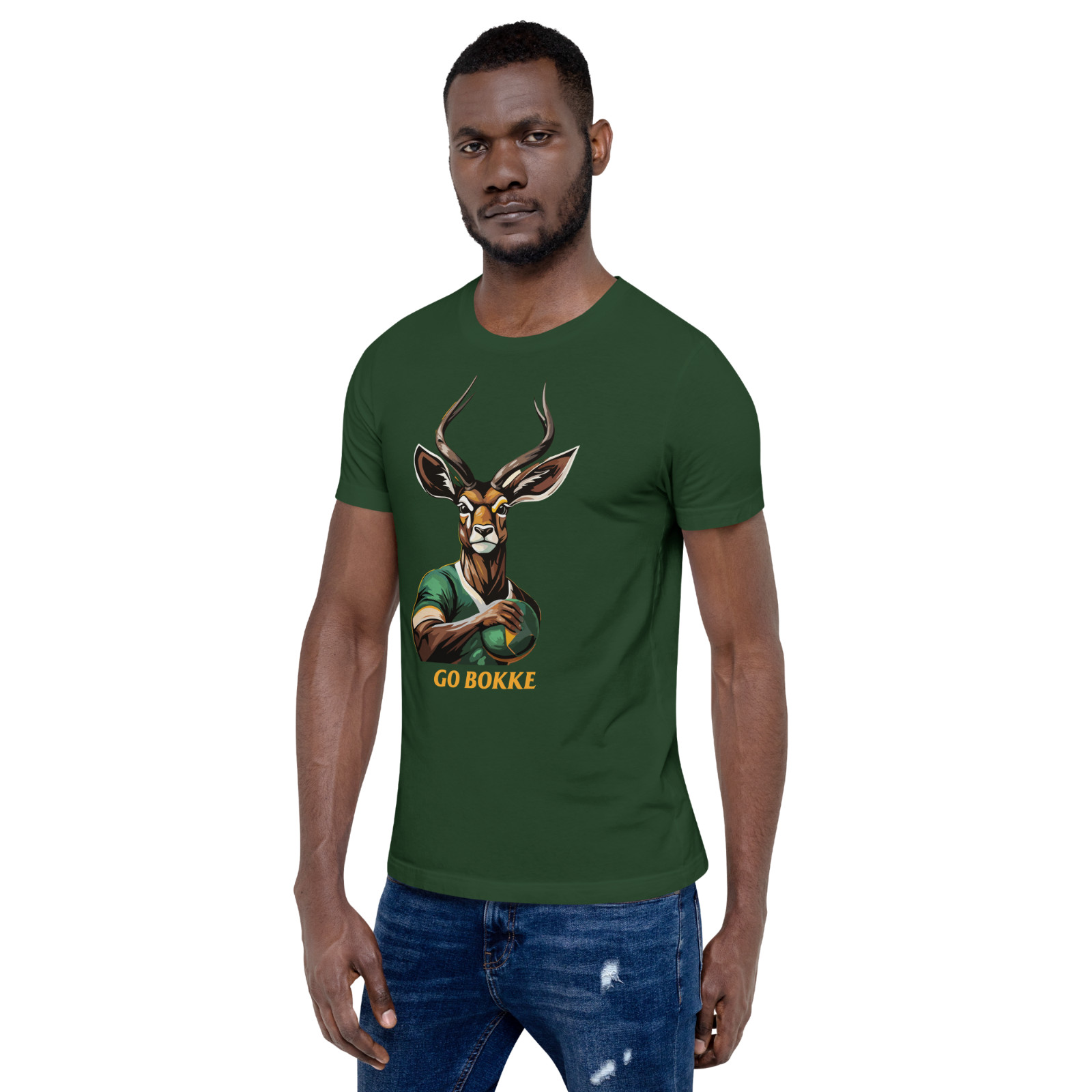 Springbok Supporter Soft and Lightweight Unisex T-shirt South African Rugby