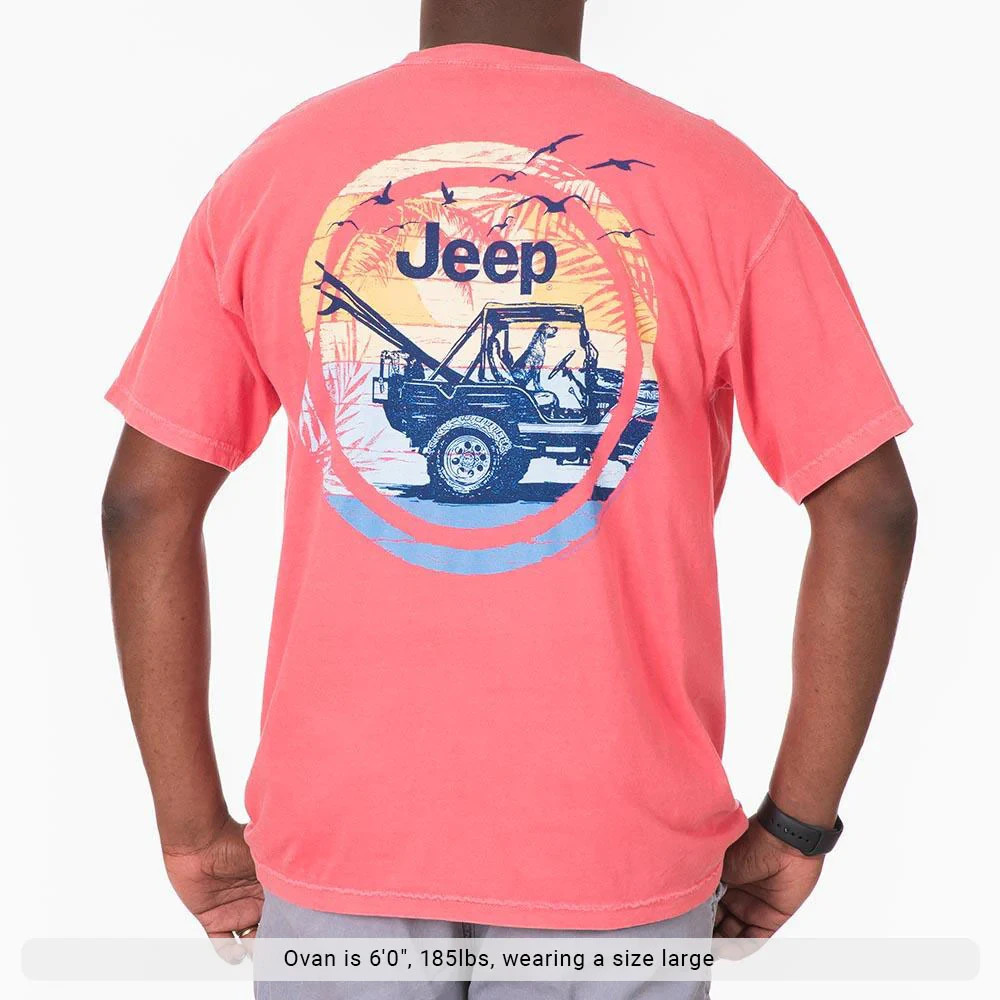 Jeep Shirt Sun Circle T-Shirt Available in S / M / XL Comfort colors NEW