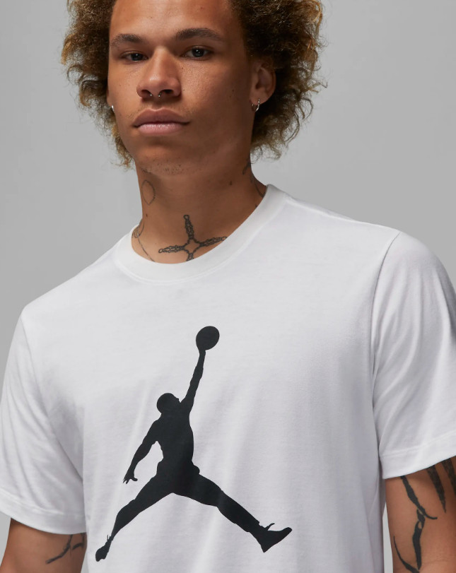 Nike Air Jordan Jumpman Logo Mens T-Shirt White Multi Size Casual Top