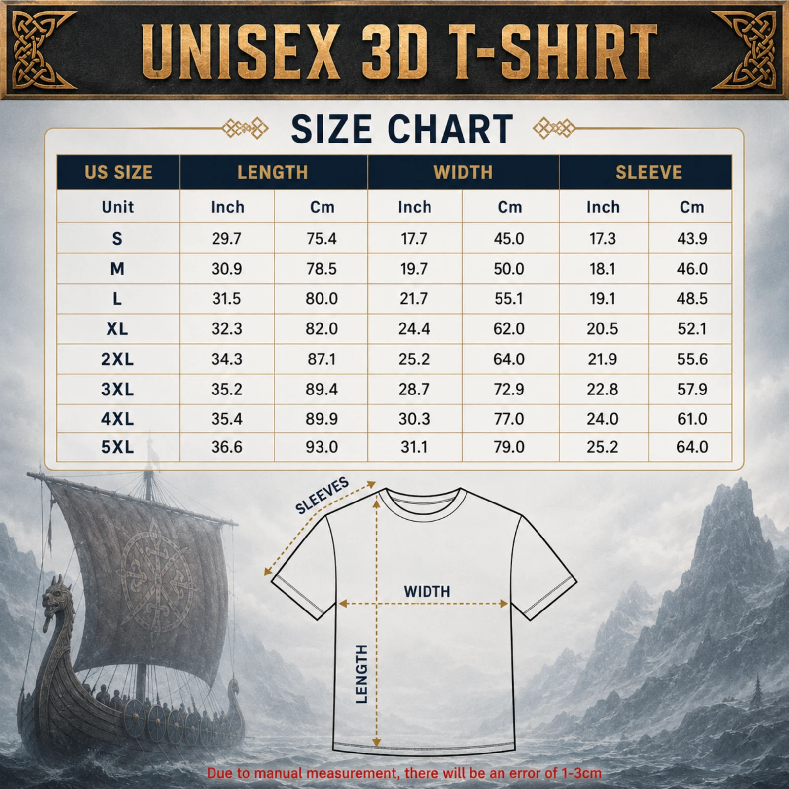 Captain Costume T-Shirt 3D Muscle Sailor Halloween Cruise Funny Shirt(S-5XL)