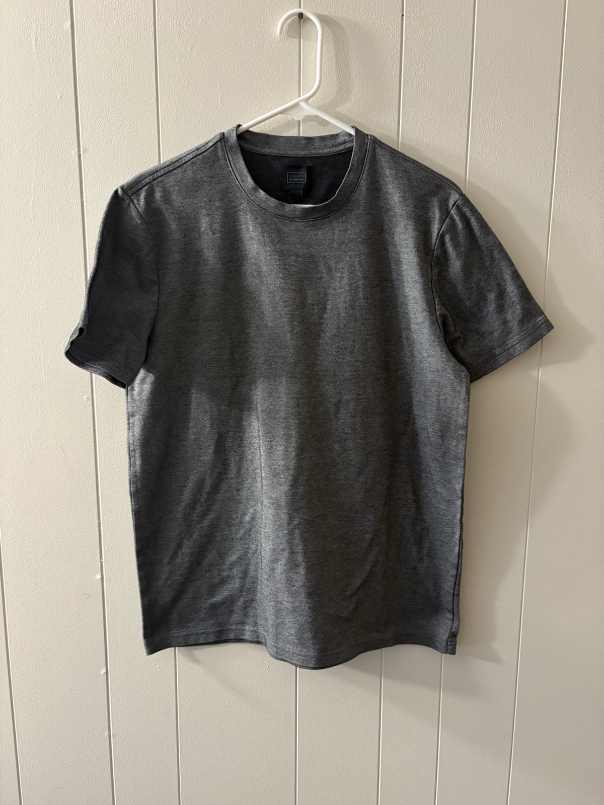 14th & Union Men’s Medium Grey Short Sleeve Top EUC Business Casual Y6