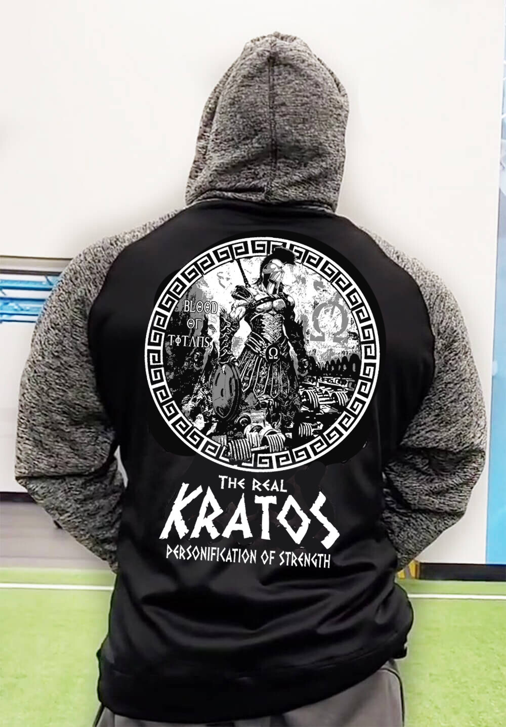 Iron Gods Workout Hoodie Kratos, Gym Hoodie, Gym Apparel, Aesthetic Hoodie, Gym