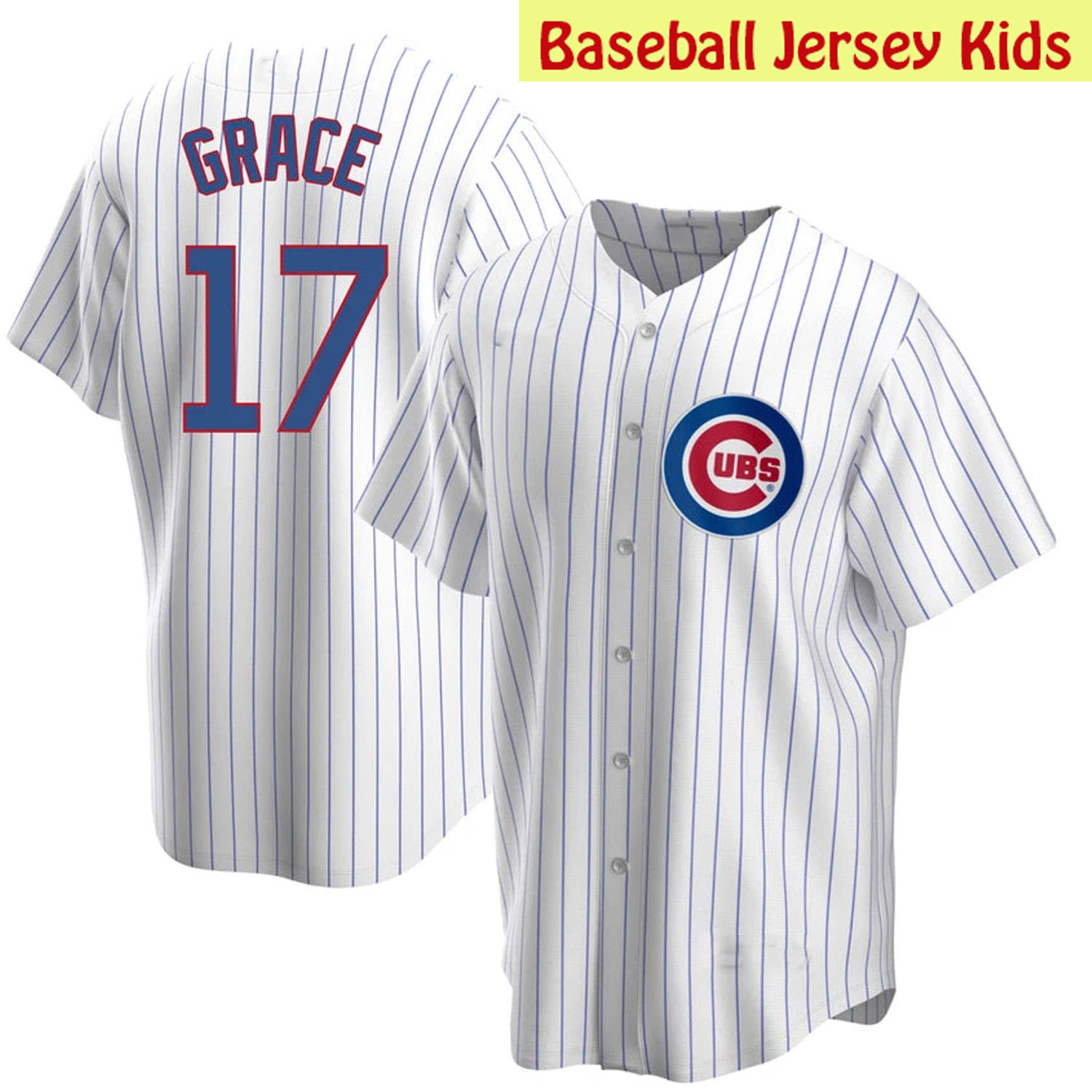 Mark Grace #17 Kids Full Size S to 5XL