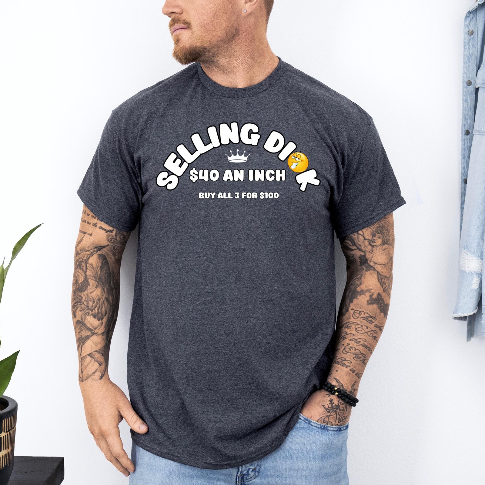 Selling Dick Funny Adult Meme Humor Men T-Shirt