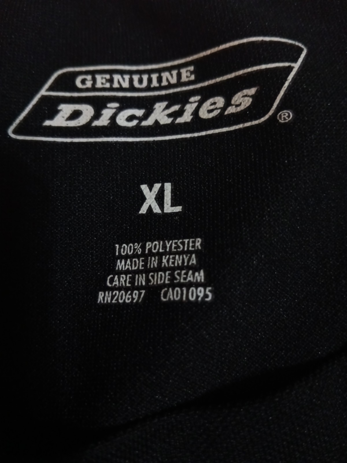Men’s Dickies Short Sleeve Active/Workwear Pocket Tee.Black XL Crewneck