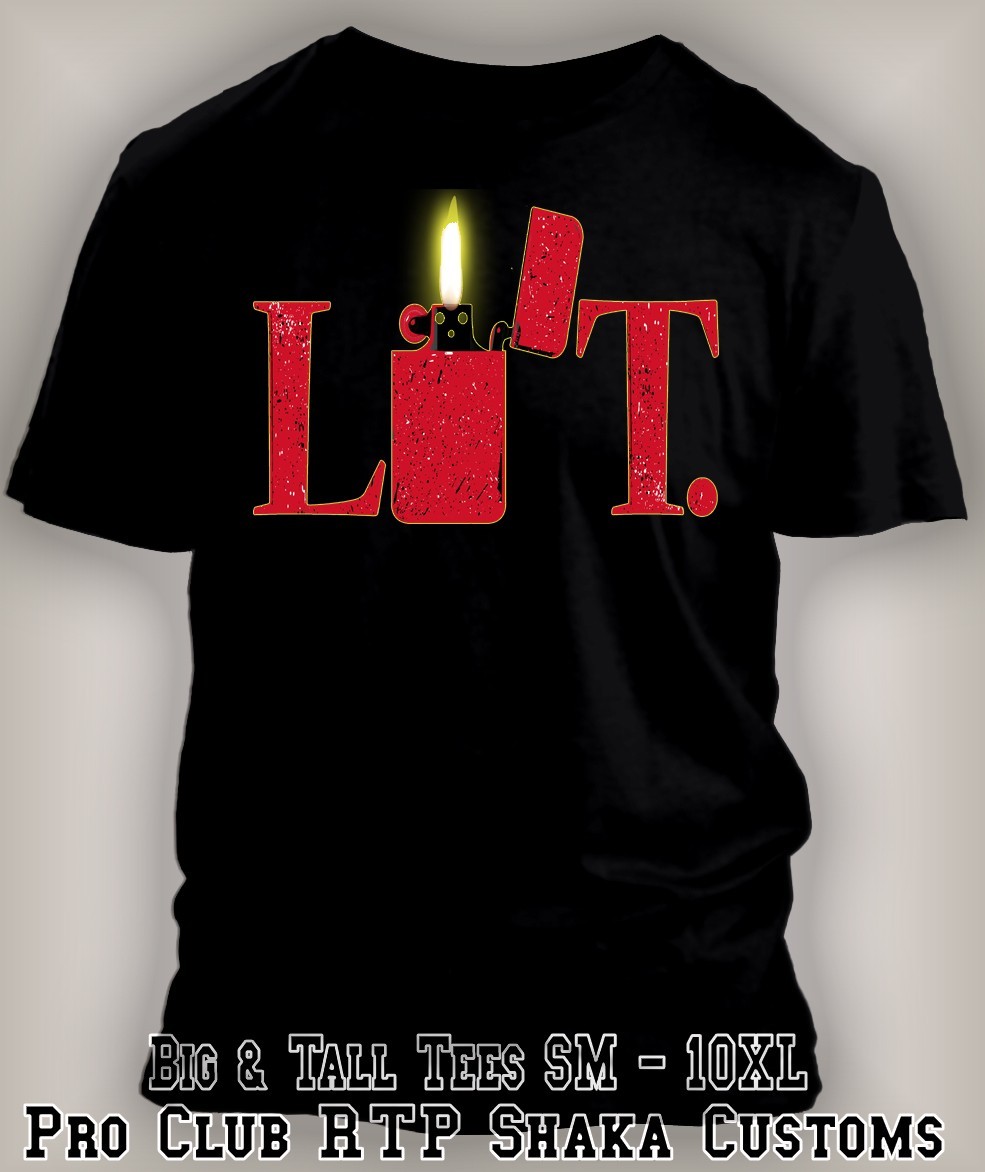 Sneaker RED LIT Tee Shirt Match to J10 Retro Light Smoke Graphic T Big Tall Sm