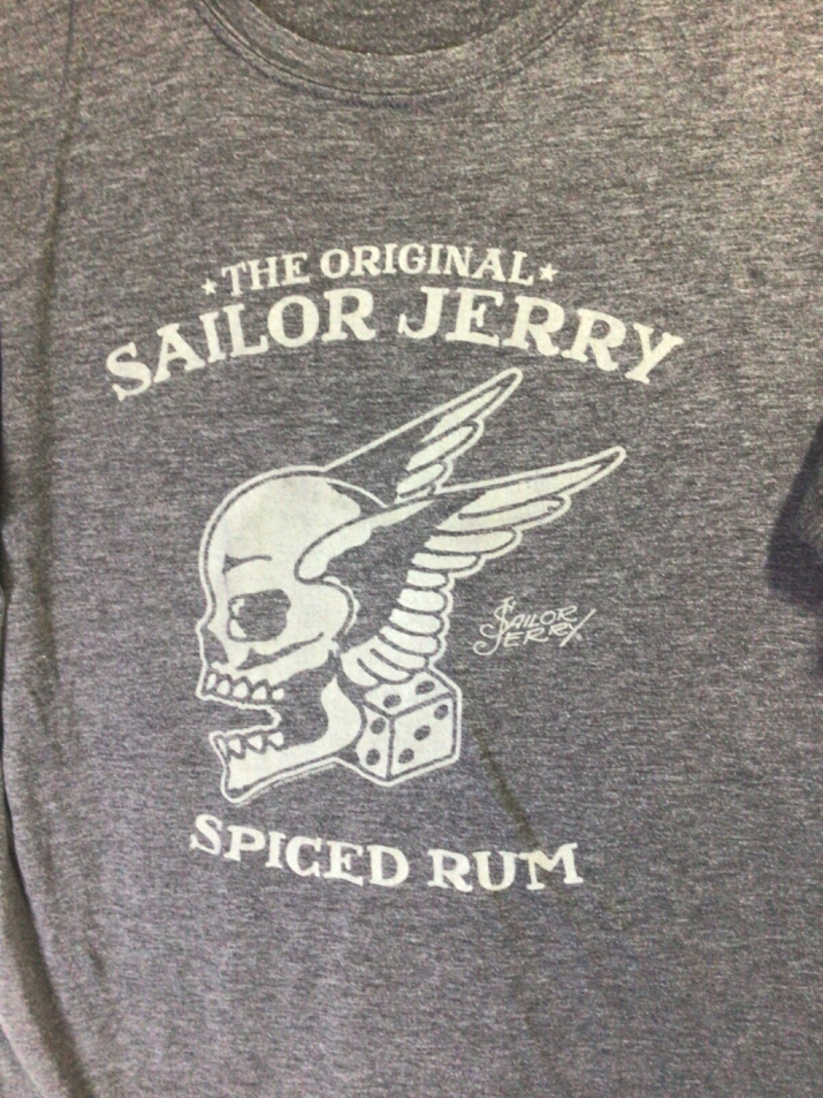Sailor Jerky Spiced Rum Gray Large Cotton Blend T1