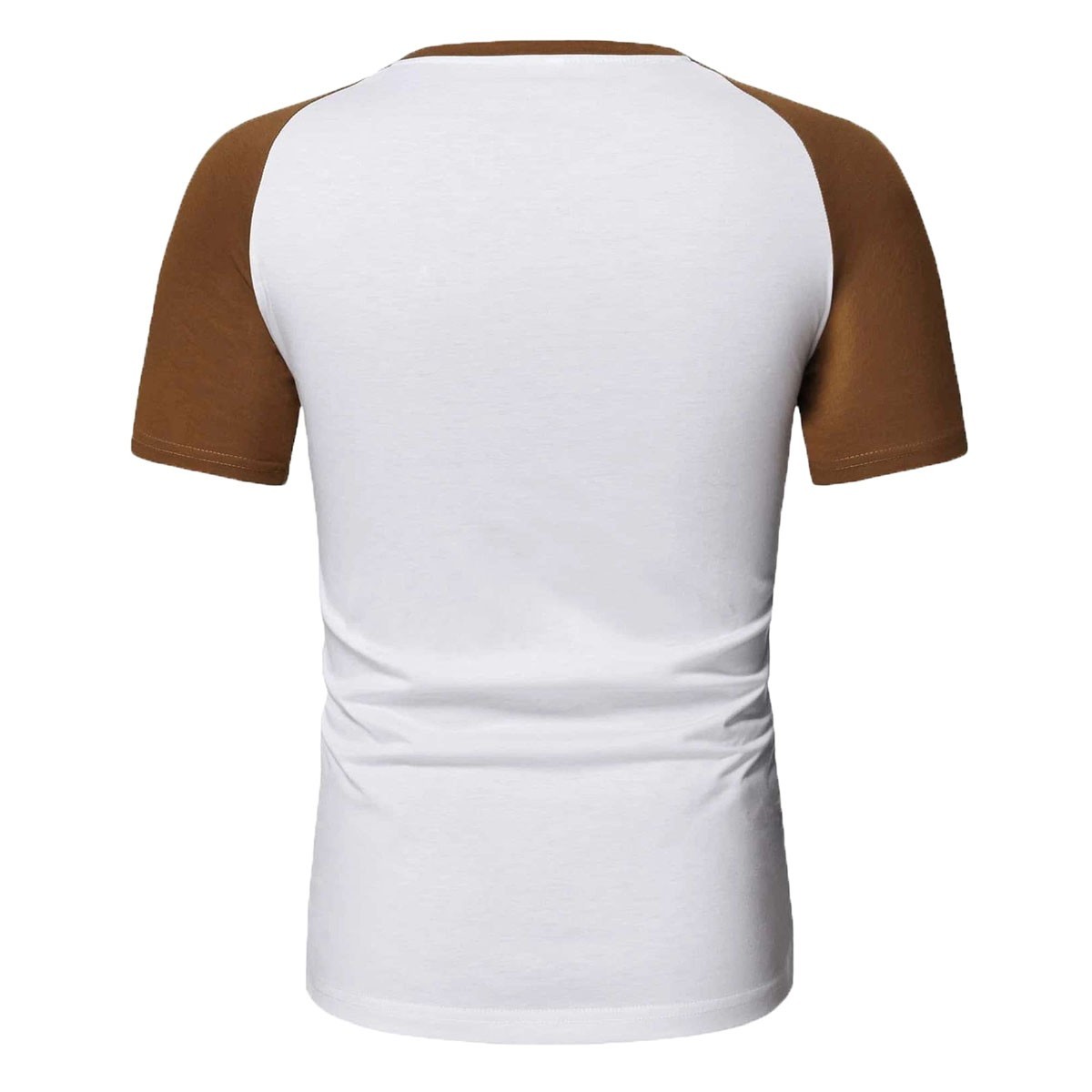 Mens Short Sleeve T Shirt Raglan FOLT Contrast Baseball 100% Cotton New Tee Tops