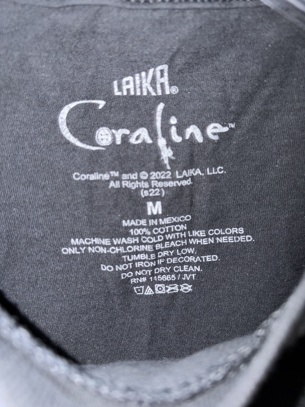 Coraline Movie Hot Topic Beldam Other Mother T-Shirt Laika Studios Adult Medium