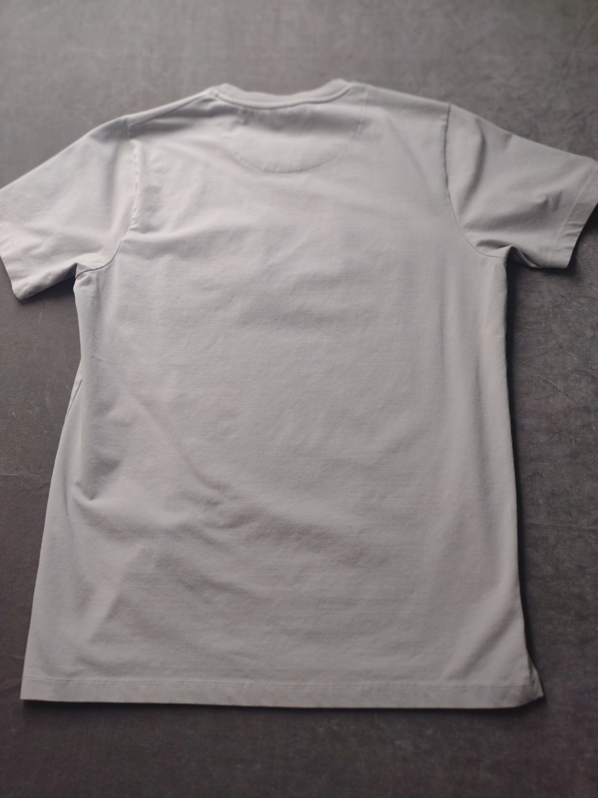 Lacoste Men’s Large Gray Logo Front Stretch Short Sleeve Pullover Stretch Tee
