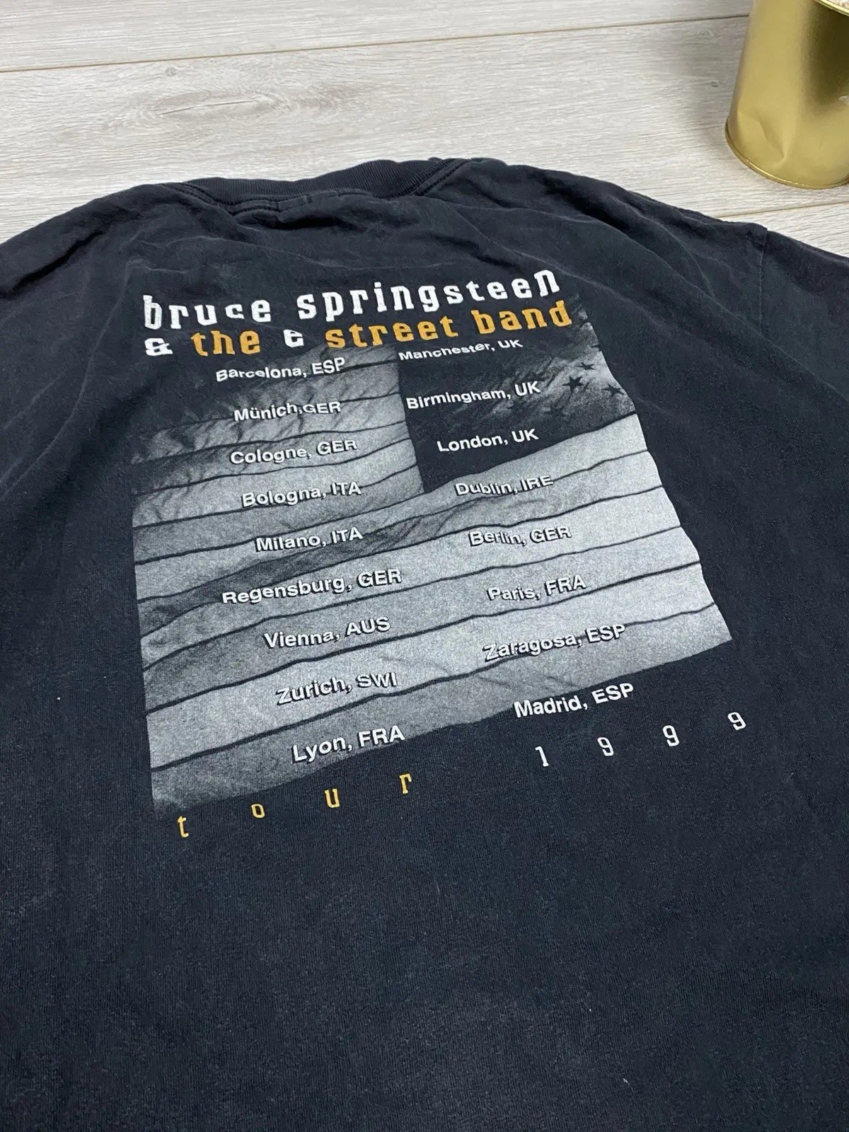 T-Shirt Bruce Springsteen E Street Band Vintage 1999 Tour big logo made in USA