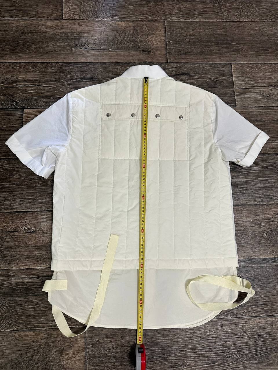 Diesel black gold Zip Shirt White quilted men large Y2K Japanese style