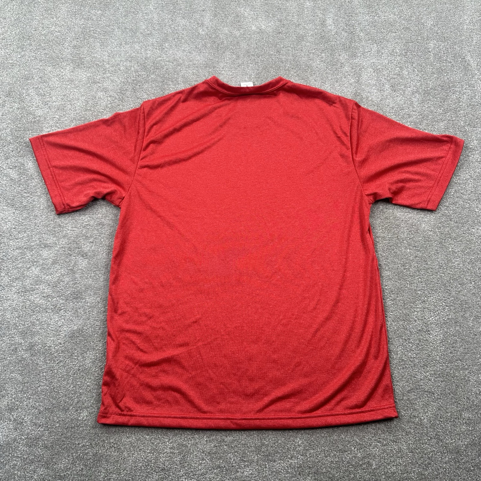 Sport Tek Adult T Shirt Size Small Red Short sleeves Crew Neck