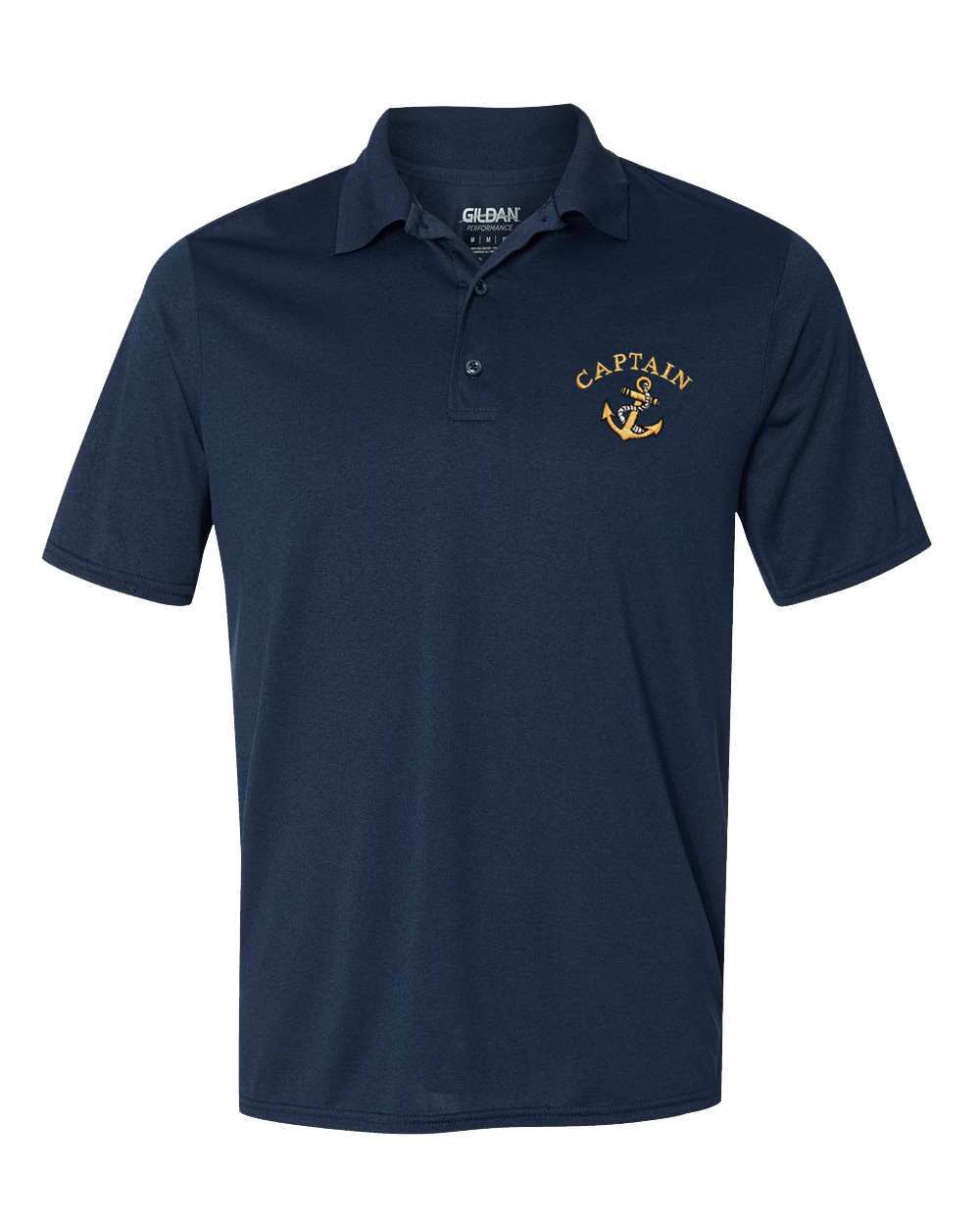 Men’s Captain Ships Anchor Embroidered 100% Cotton Shirt FREE SHIP
