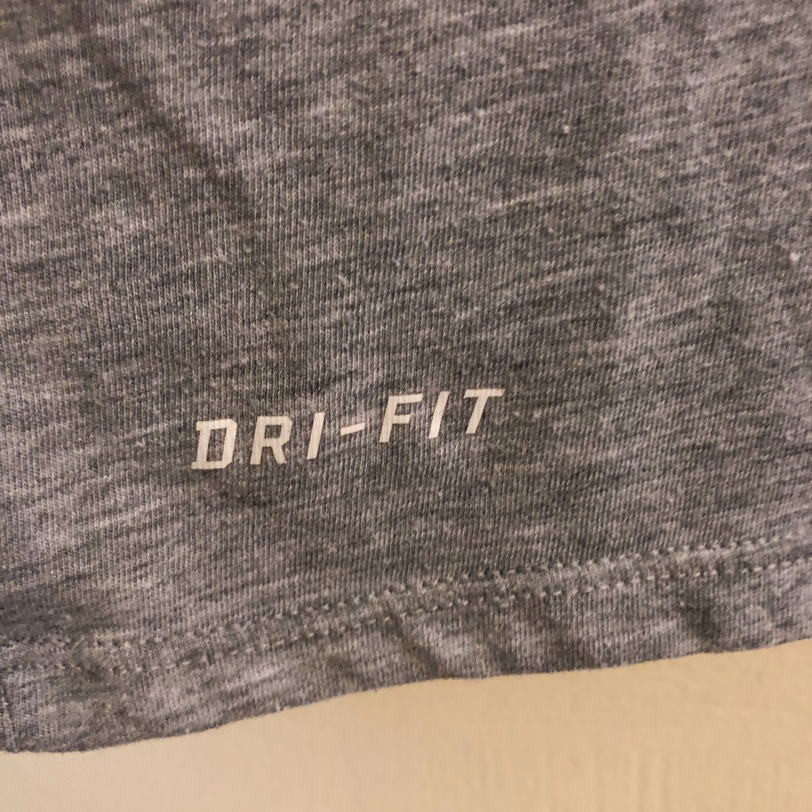 Nike Tee Athletic Heather Gray T-Shirt Sz M 2-Sided Illegal Use of Speed