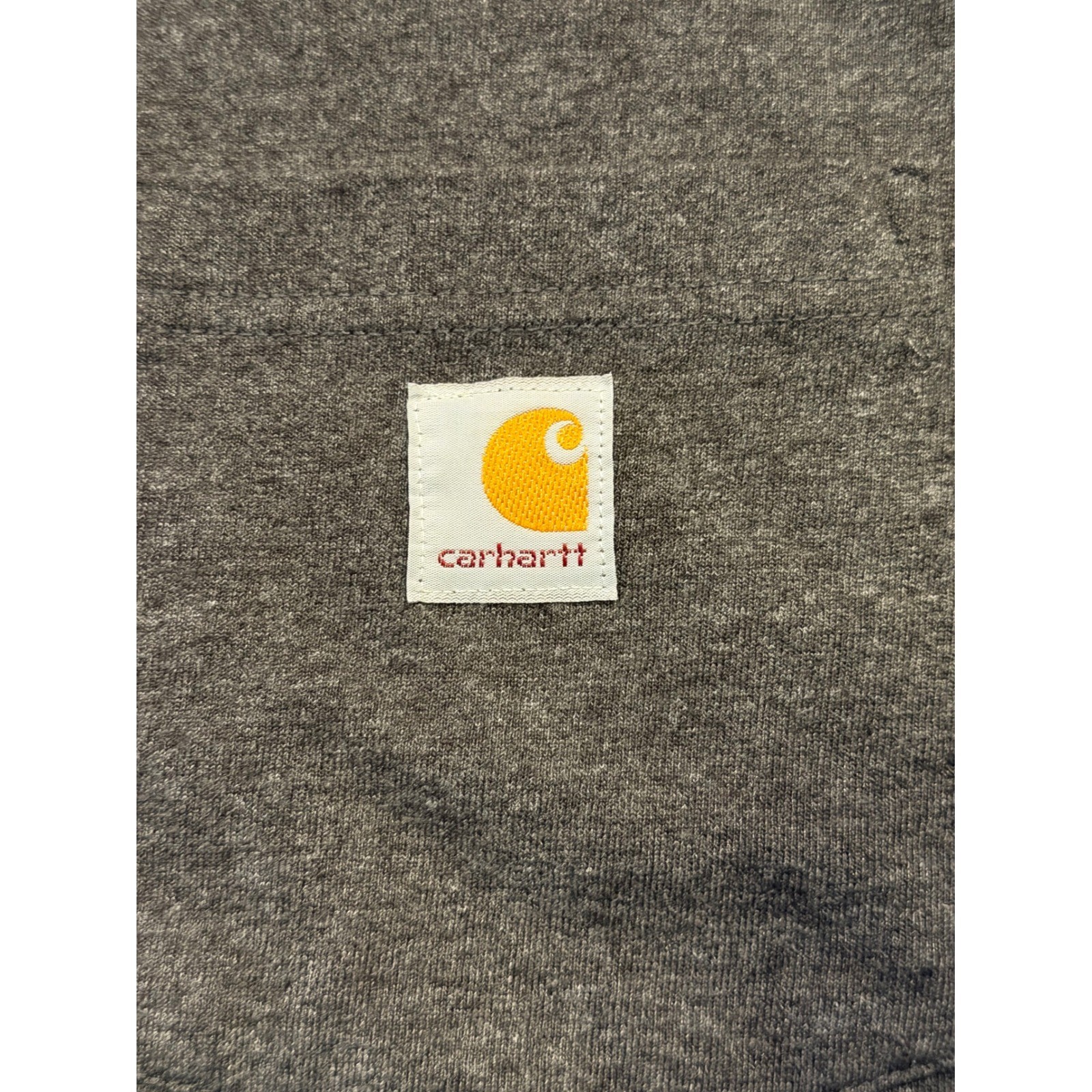 Carhartt T-Shirt Mens L Gray K87 Loose Fit Anthem Flex Herbicide FMC Pocket Tee*