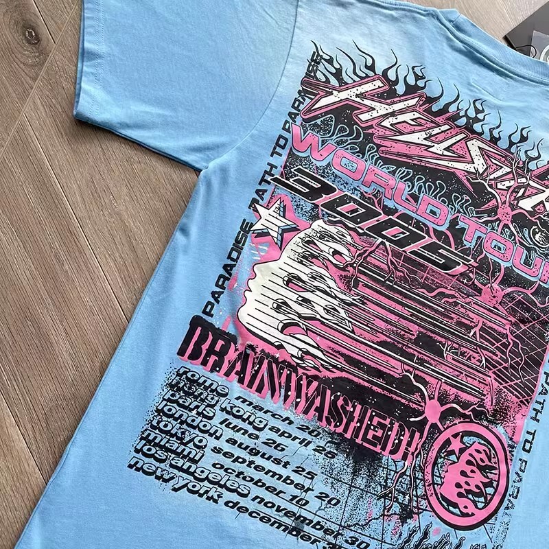Mens Hell Studios star Future Short Sleeve Tee High Street Trendy T-shirt
