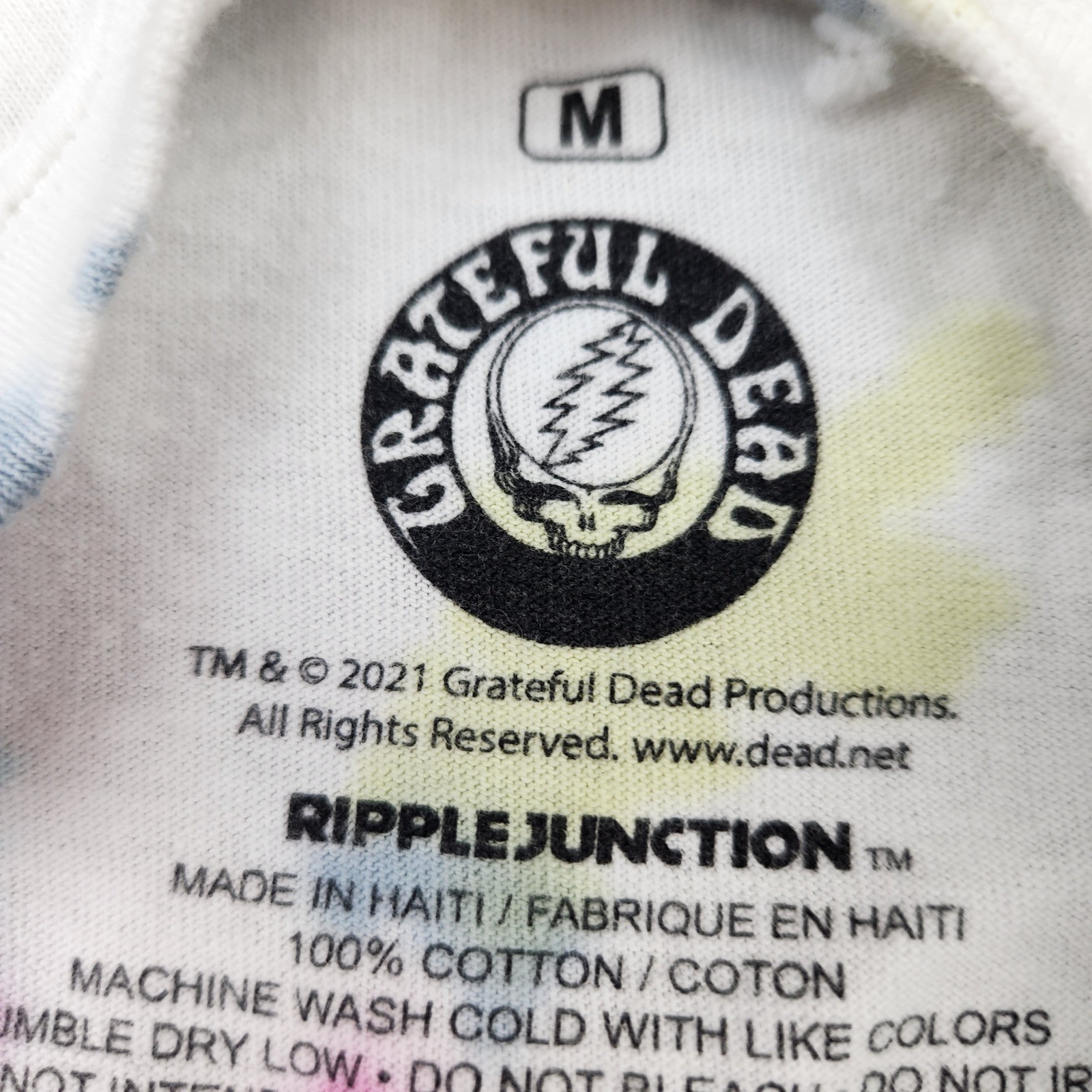 Grateful Dead Ripple Junction Tie Dye T-Shirt Mens Medium Dancing Bears 2021