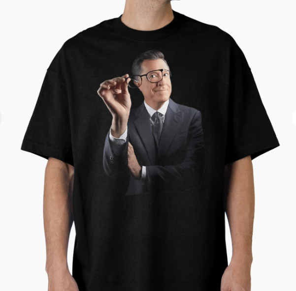 Stephen Colbert Oversized Black T-Shirt