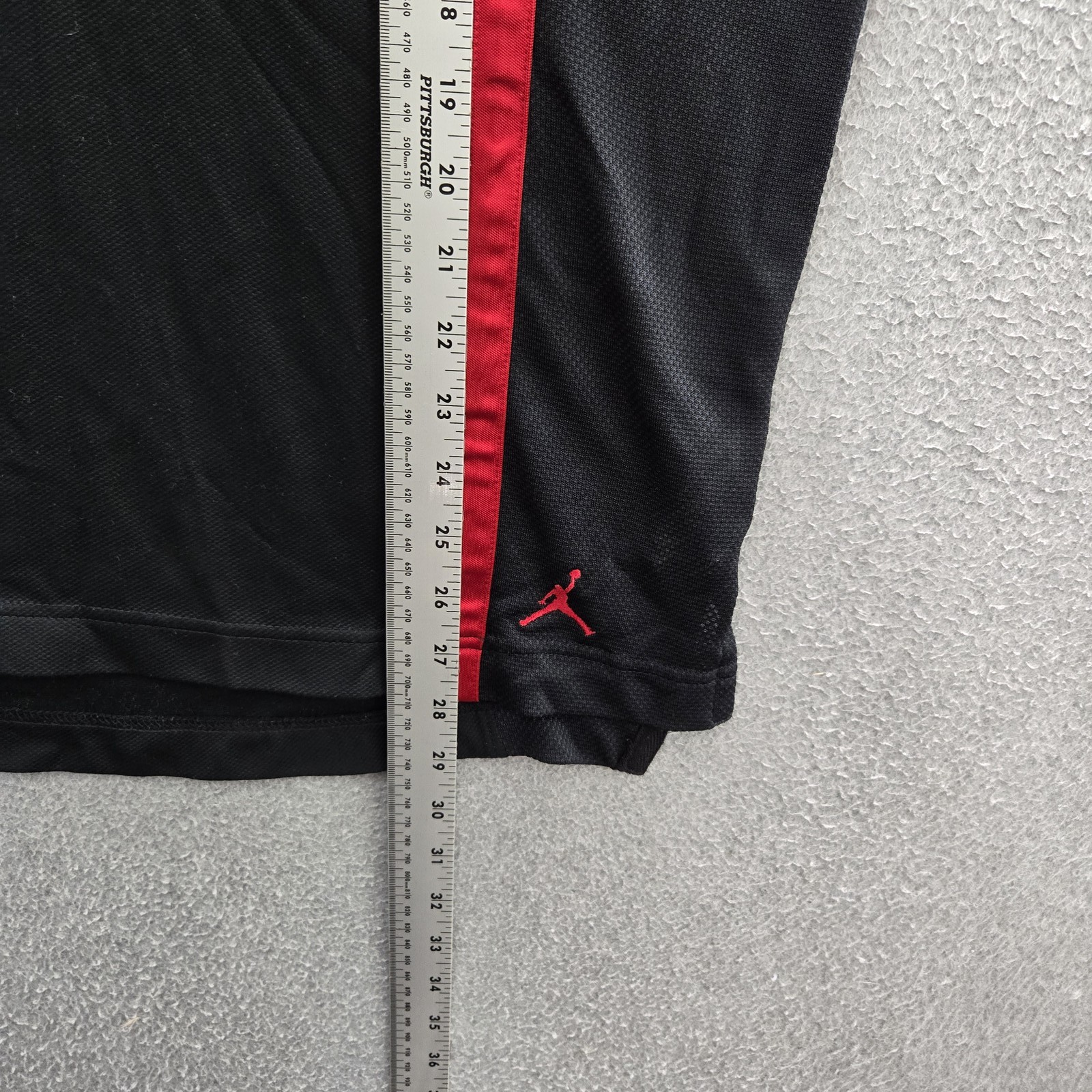 Air Jordan Men Jersey L/G Black Embroidered Logo Basketball Y2K