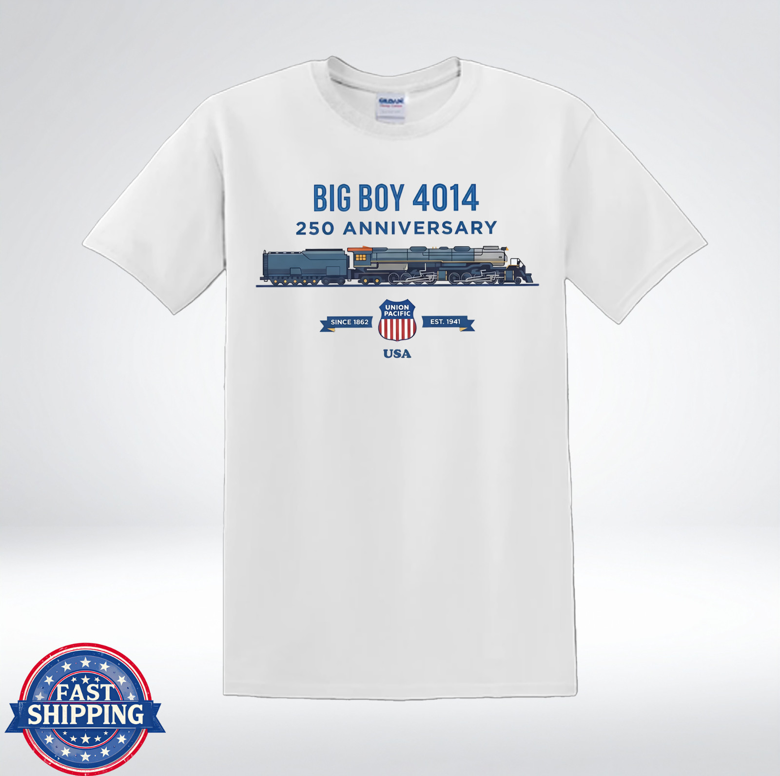 Big Boy 4014 Vintage Steam Engine Train Lover T-Shirt
