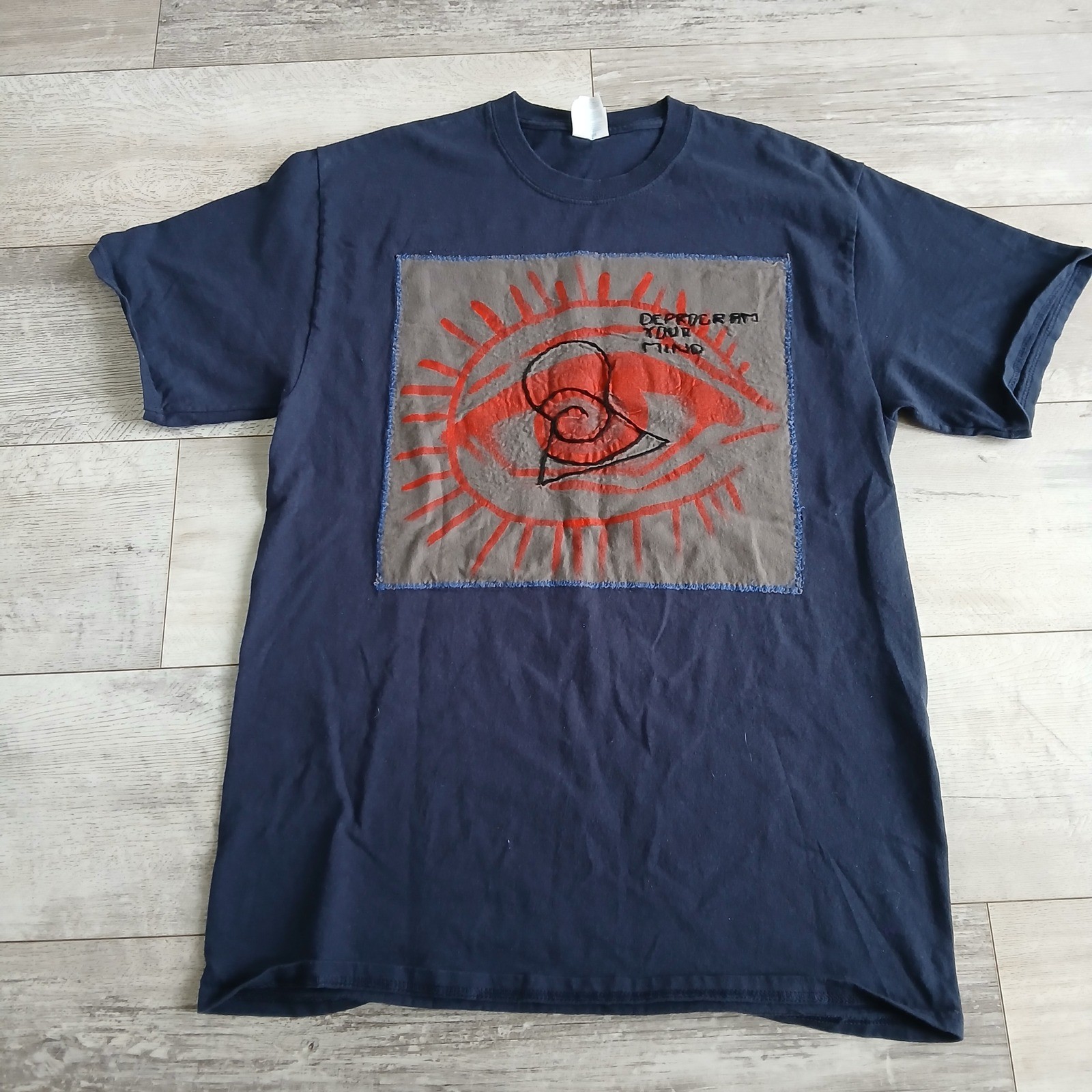 Port & Company Essential Tee Medium Deprogram Your Mind Graphic T-Shirt