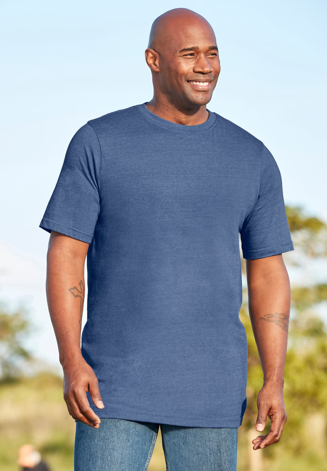 Boulder Creek by KingSize Men’s Big & Tall Heavyweight Longer-Length Crewneck