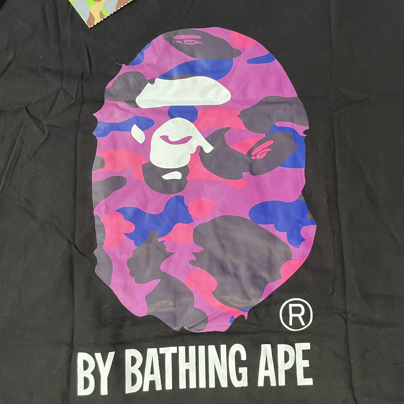 A Bathing Ape BAPE Purple Ape Tee Men’s Cotton