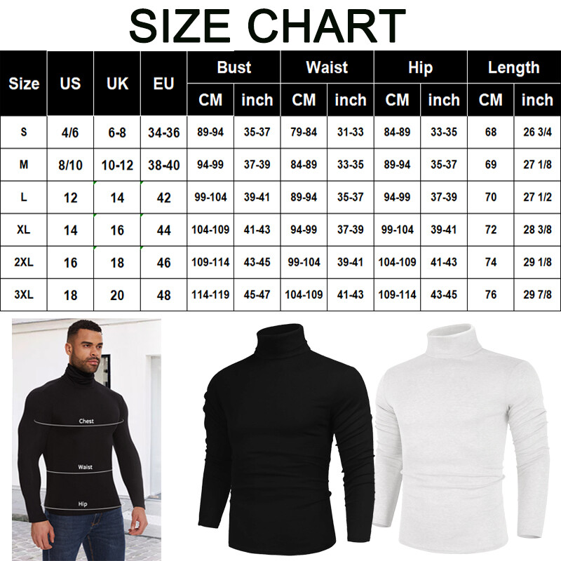 Men High-Neck Mock Turtleneck Solid Undershirt Long Sleeve Pullover Basic Layer