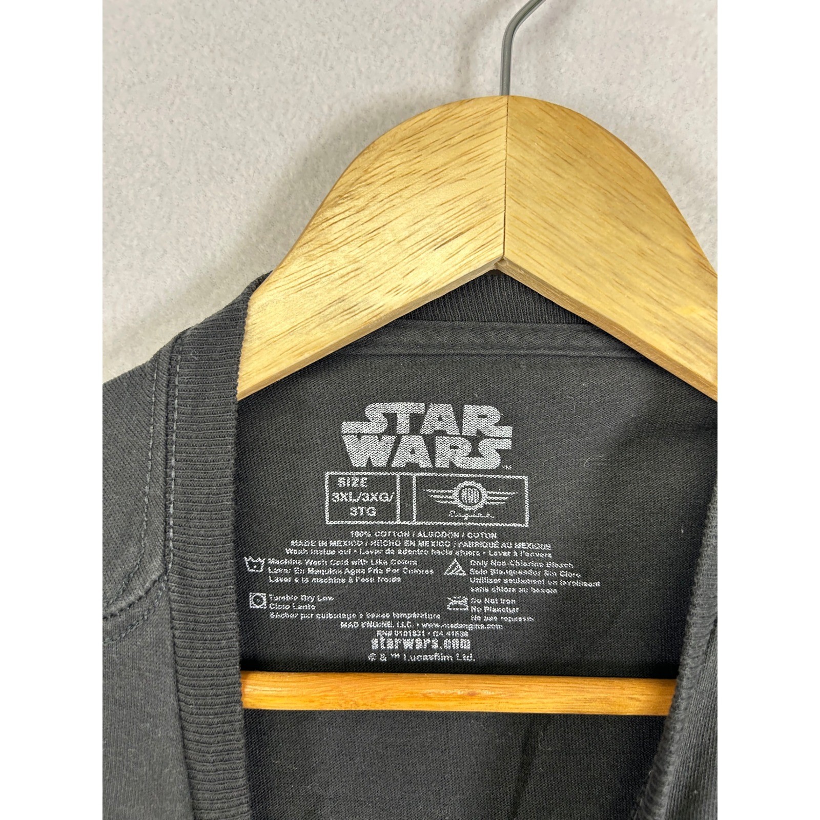 Star Wars Darth Vader Anatomy T Shirt Mens 3XL Black Graphic Tee