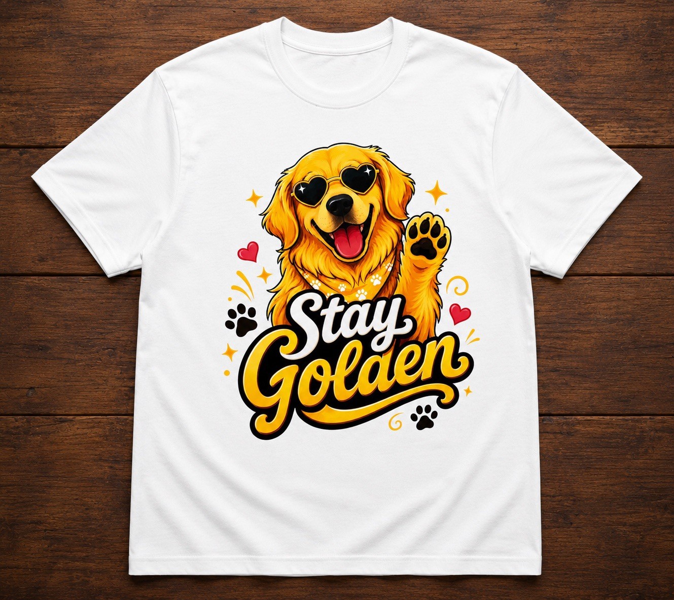 Unisex Stay Golden Golden Retriever T-Shirt – New