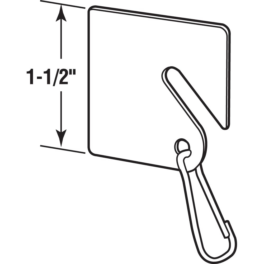 20 Pack EP 4269 White Plastic Write-On Key Tags, Metal Hook, 1.5, ID, Labels